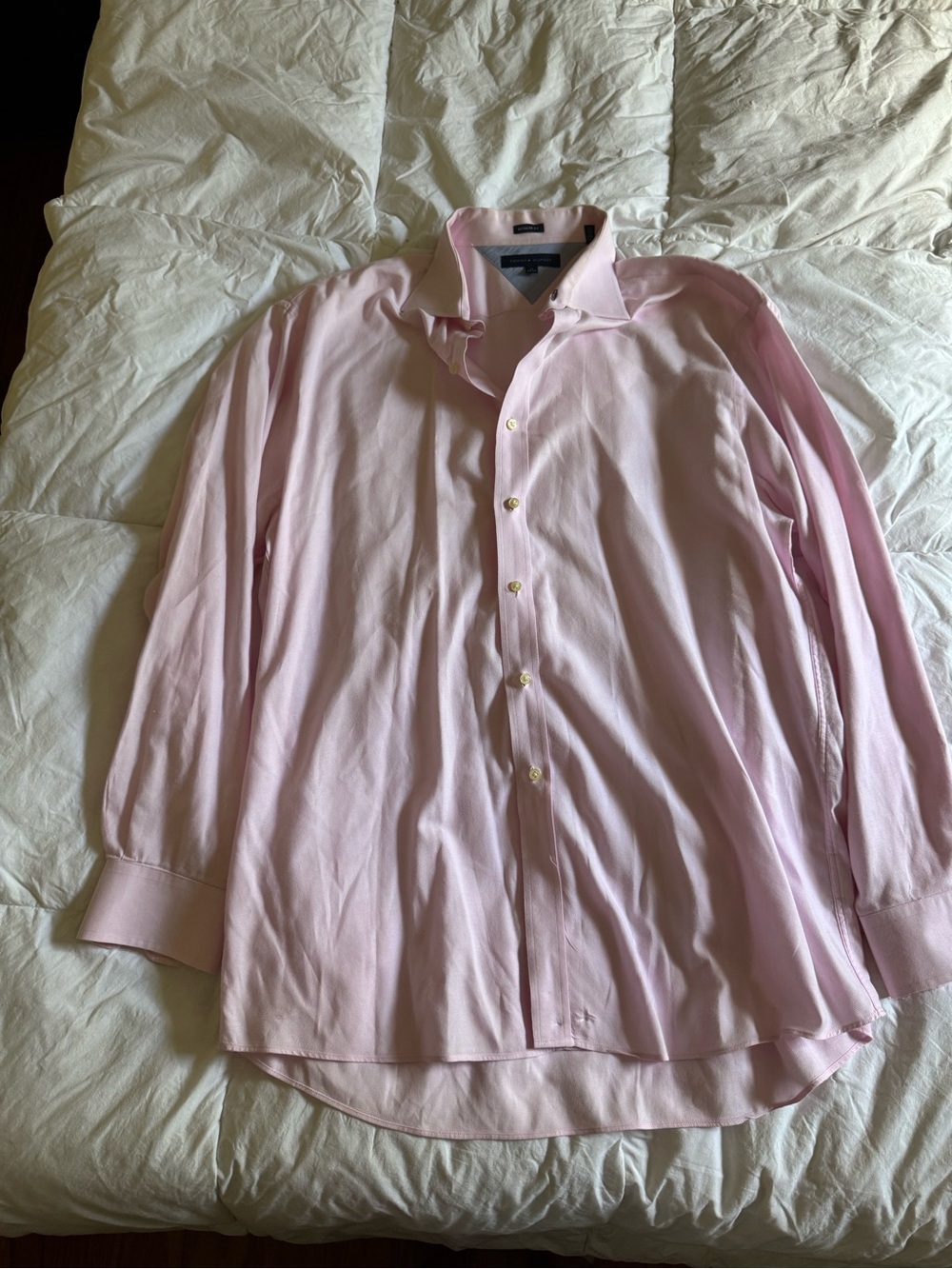 Tommy Hilfiger Men's Classic Button-Down Shirt - Light Pink